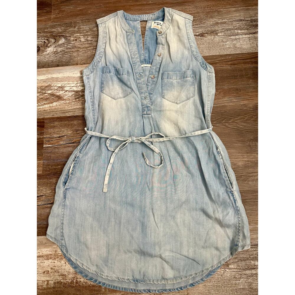 Holding Horses for Anthropologie Chambray Denim dress sz 4